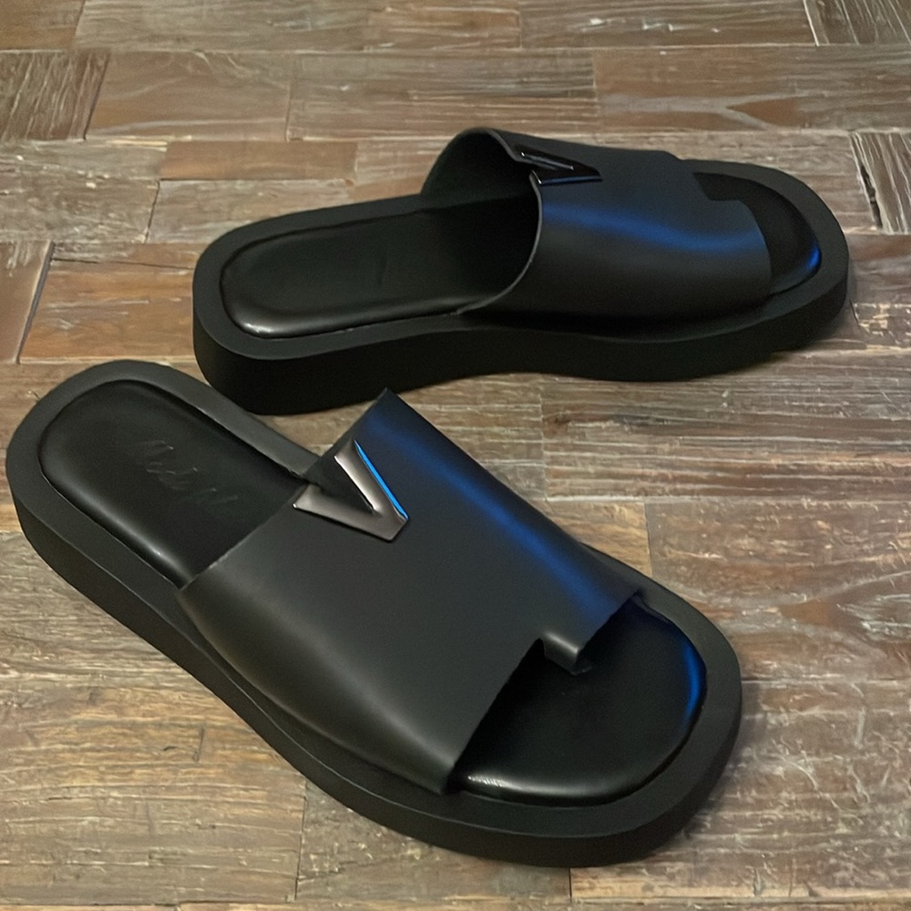 Mods Plus Platform Toe Strap Slide Sandals - image 5